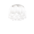Lustre plafonnier à dix lumières en verre soufflé blanc Nocturi – vue 2