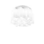 Lustre plafonnier à dix lumières en verre soufflé blanc Nocturi – vue 2