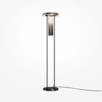 Lampadaire à cadre fin en métal noir Vero