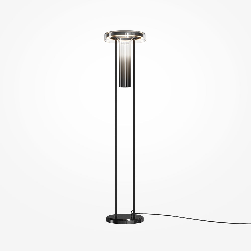 Lampadaire à cadre fin en métal noir Vero