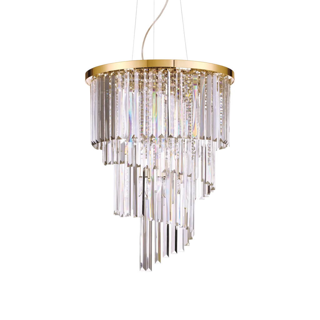 Lustre en cristal taillé à douze lumières Ilinca – vue 2