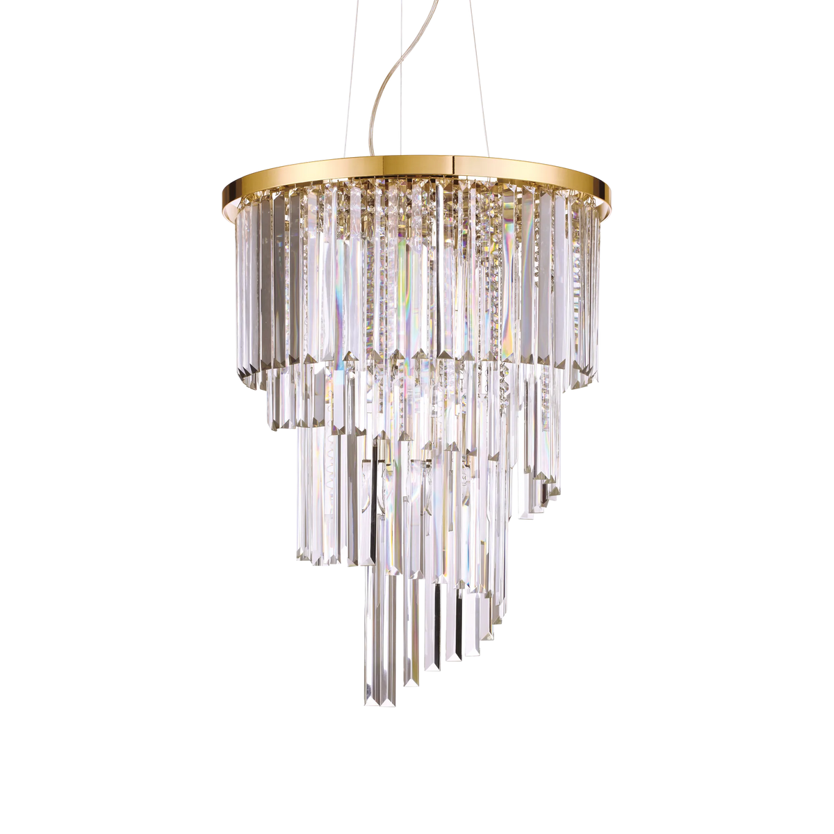 Lustre en cristal taillé à douze lumières Ilinca