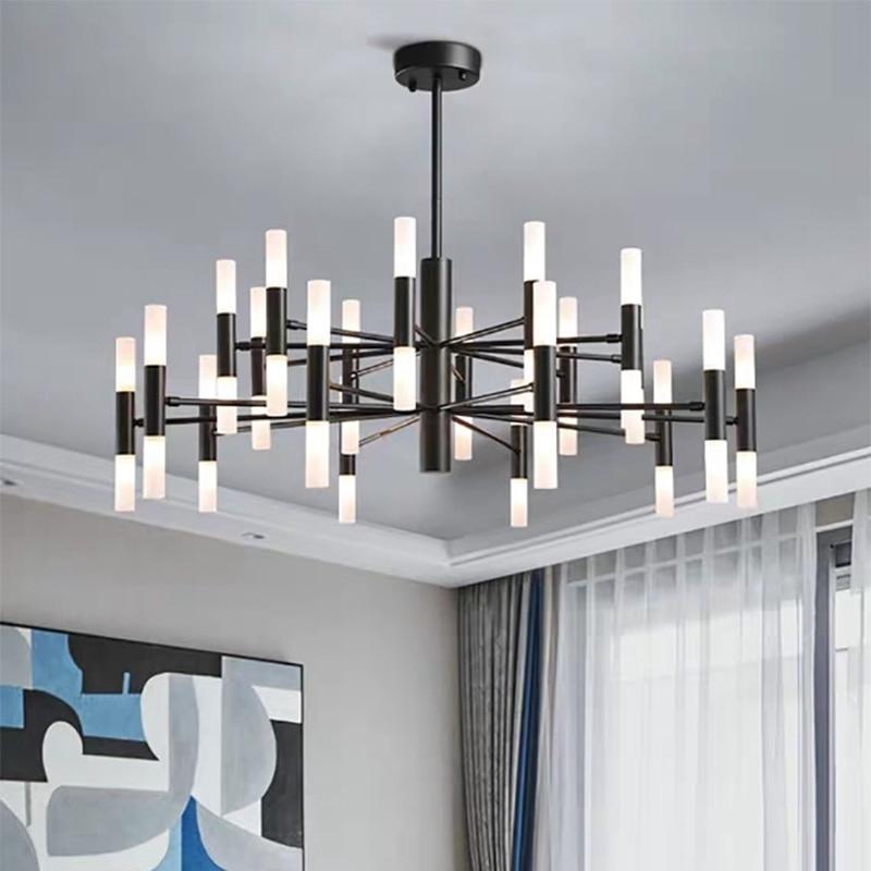 Plafonnier couronne noire à bougies lumineuses Veillée – vue 3