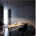 Suspension barre fine noire réglable Trait, finition noire