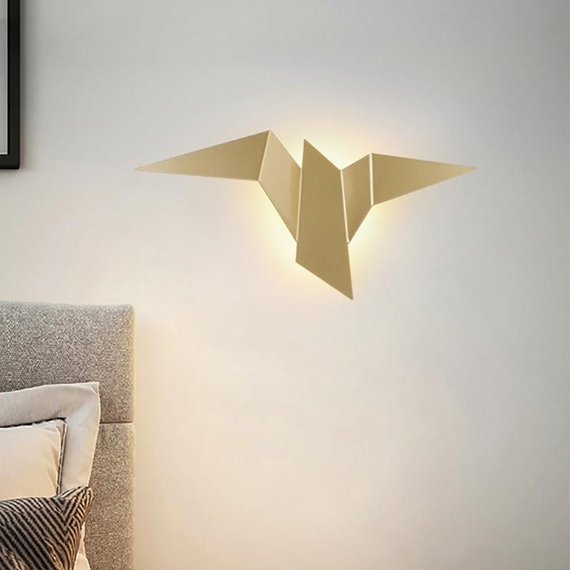 Applique murale oiseau origami Martinet