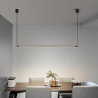 Suspension barre fine noire réglable Trait