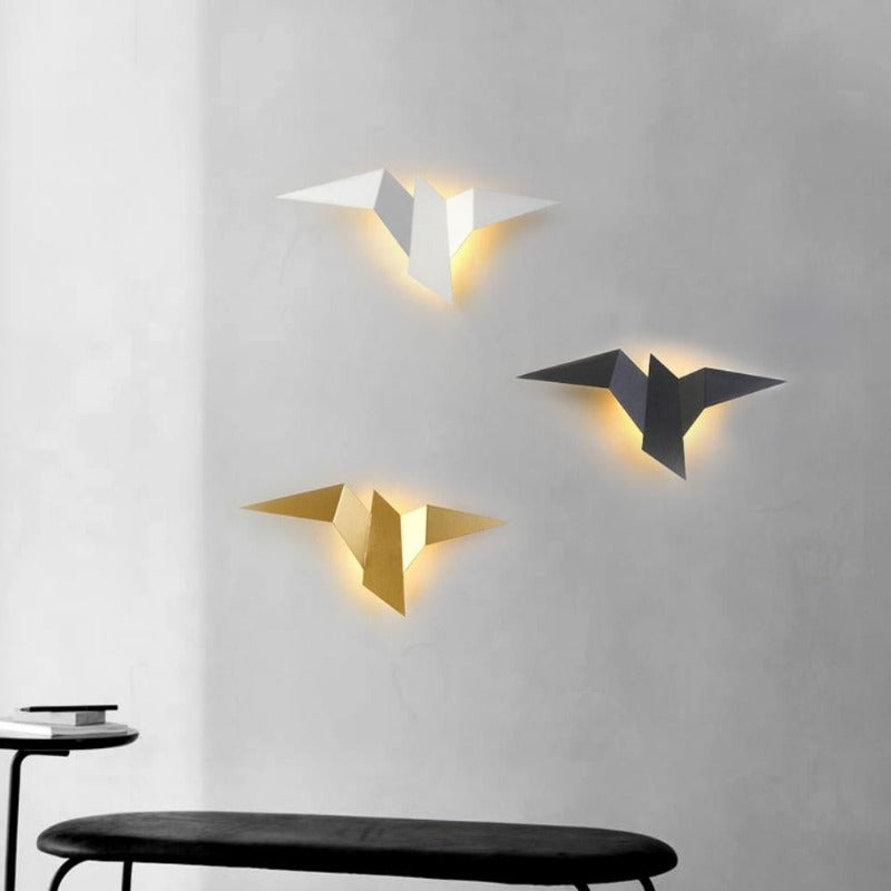 Applique murale oiseau origami Martinet