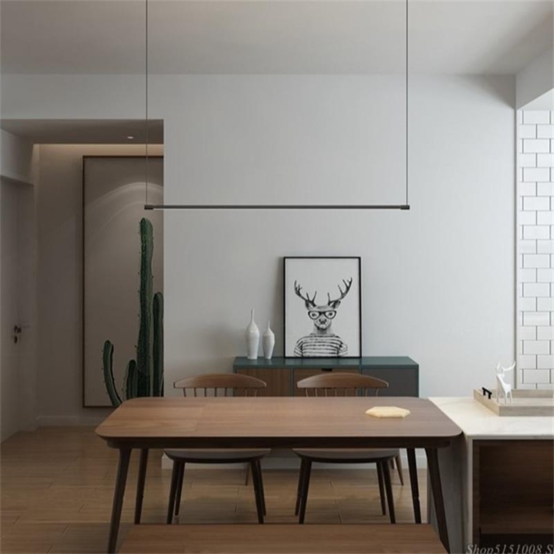Suspension barre fine noire réglable Trait – vue 5