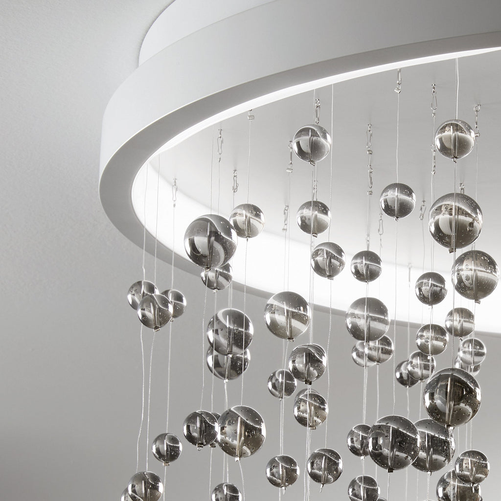 Lustre couronne à perles de verre Selvea – vue 4