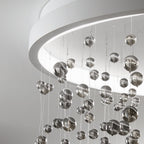 Lustre couronne à perles de verre Selvea – vue 4