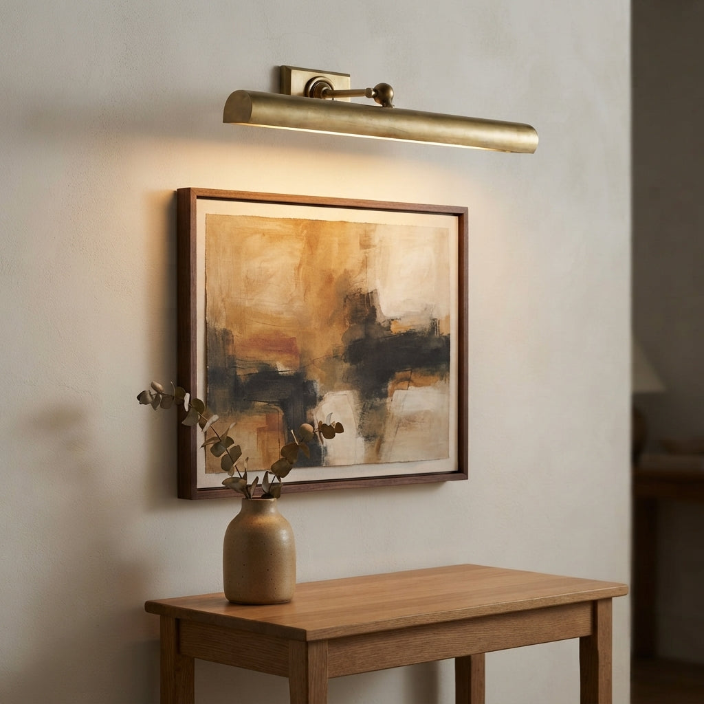 Applique murale pour tableau dorée Atelier – mise en situation (visuel d’ambiance)