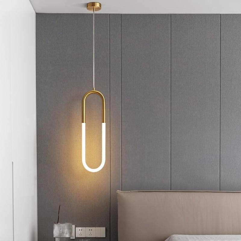 Suspension ampoule en U et pavillon rond Voussure – vue 3