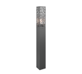 Lampadaire d'extérieur en acier inoxydable et verre clair Bronzia – vue 3