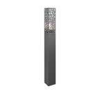 Lampadaire d'extérieur en acier inoxydable et verre clair Bronzia – vue 3