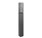 Lampadaire d'extérieur en acier inoxydable et verre clair Bronzia – vue 5
