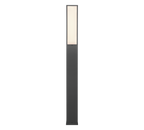 Lampadaire d'extérieur anthracite à diffuseur blanc Roccia – vue 9