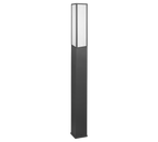 Lampadaire d'extérieur anthracite à diffuseur blanc Roccia – vue 10