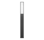 Lampadaire d'extérieur anthracite à diffuseur blanc Roccia – vue 11