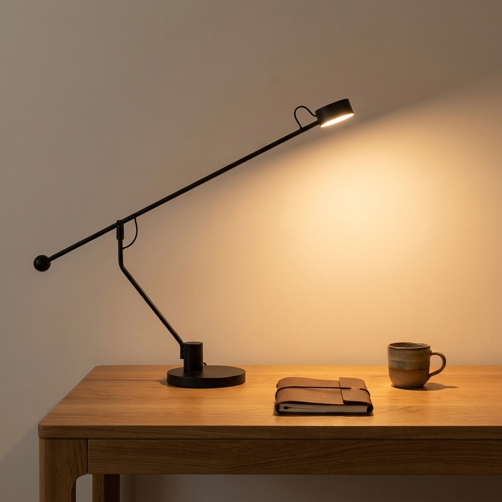 Lampe à poser à bras balancier noir Écritoire – mise en situation (visuel d’ambiance)