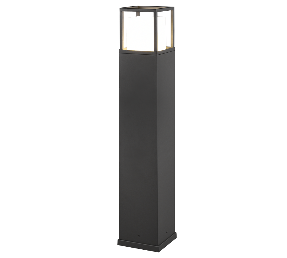 Borne d'extérieur LED en métal anthracite à relier en série Cantera – vue 7