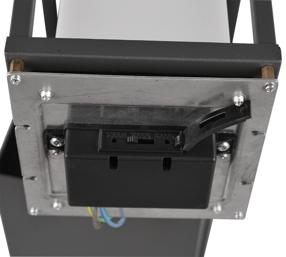 Borne d'extérieur LED en métal anthracite à relier en série Cantera – vue 9
