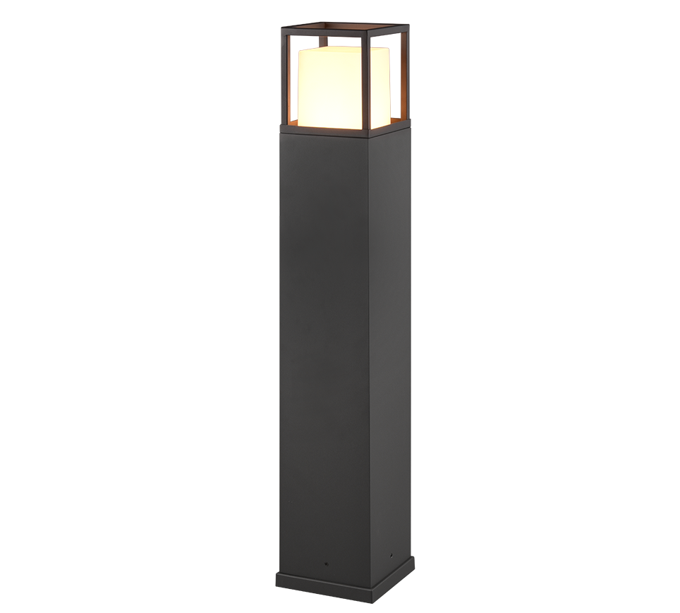 Borne d'extérieur LED en métal anthracite à relier en série Cantera – vue 6