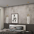 Suspension ampoule en U et pavillon rond Voussure