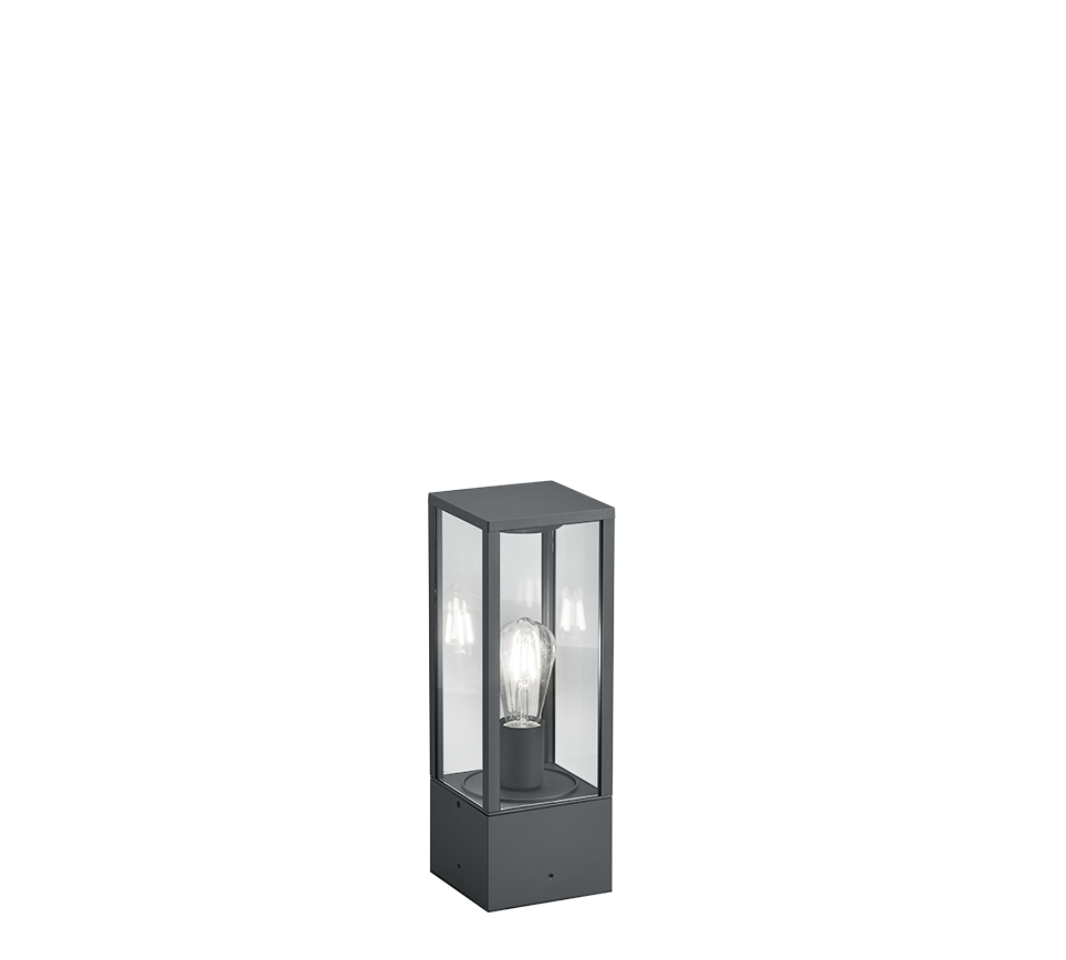 Lampadaire d'extérieur lanterne en verre transparent Vitrea – vue 3