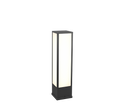 Lampadaire d'extérieur anthracite à diffuseur blanc Roccia – vue 2