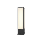 Lampadaire d'extérieur anthracite à diffuseur blanc Roccia – vue 4