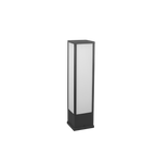 Lampadaire d'extérieur anthracite à diffuseur blanc Roccia – vue 5