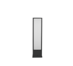 Lampadaire d'extérieur anthracite à diffuseur blanc Roccia – vue 6