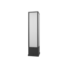 Lampadaire d'extérieur anthracite à diffuseur blanc Roccia – vue 7
