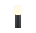 Lampadaire d'extérieur globe en verre opale Opalia – vue 3