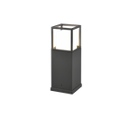 Borne d'extérieur LED en métal anthracite à relier en série Cantera – vue 3