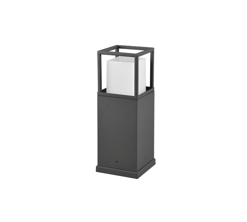 Borne d'extérieur LED en métal anthracite à relier en série Cantera – vue 4