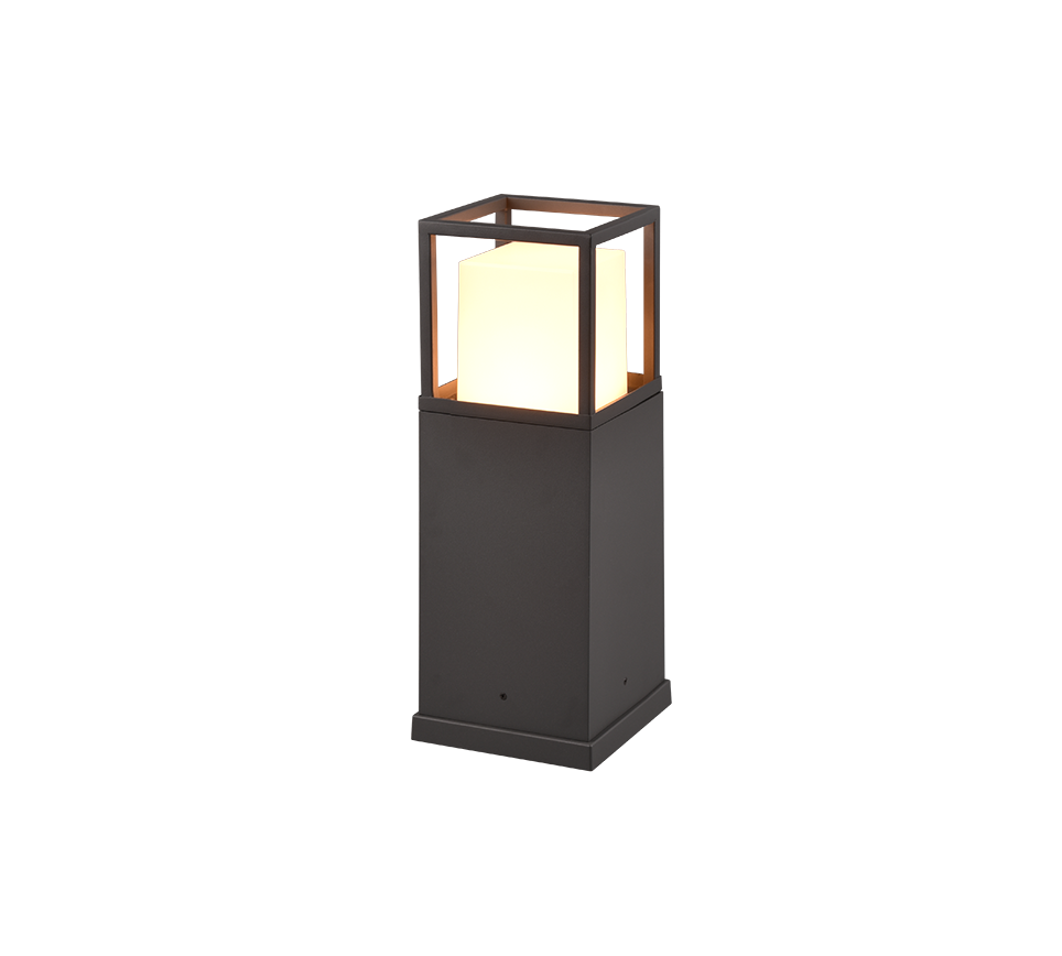 Borne d'extérieur LED en métal anthracite à relier en série Cantera