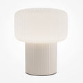Lampe à poser champignon en céramique beige Dorado