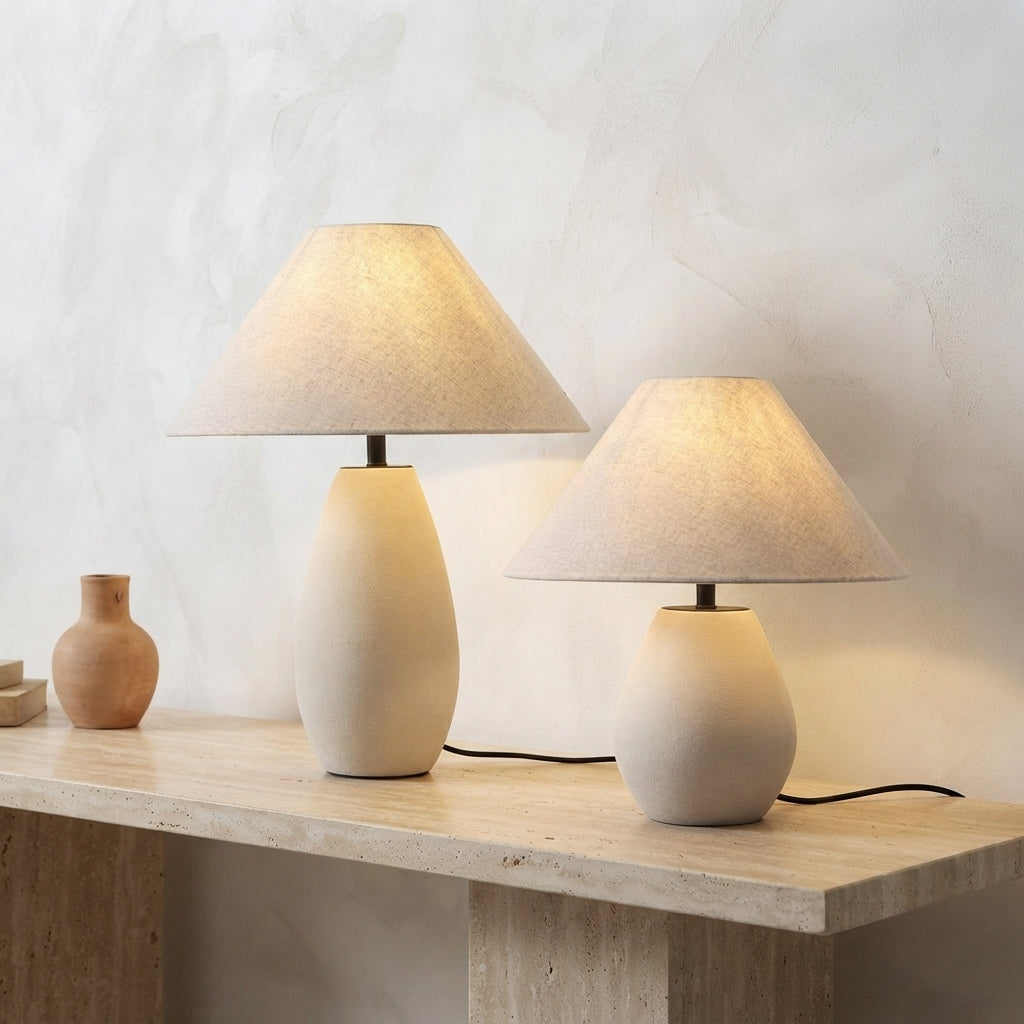 Lampe à poser en céramique Perle – mise en situation (visuel d’ambiance)