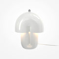 Lampe à poser champignon brillante en céramique blanche Mavi