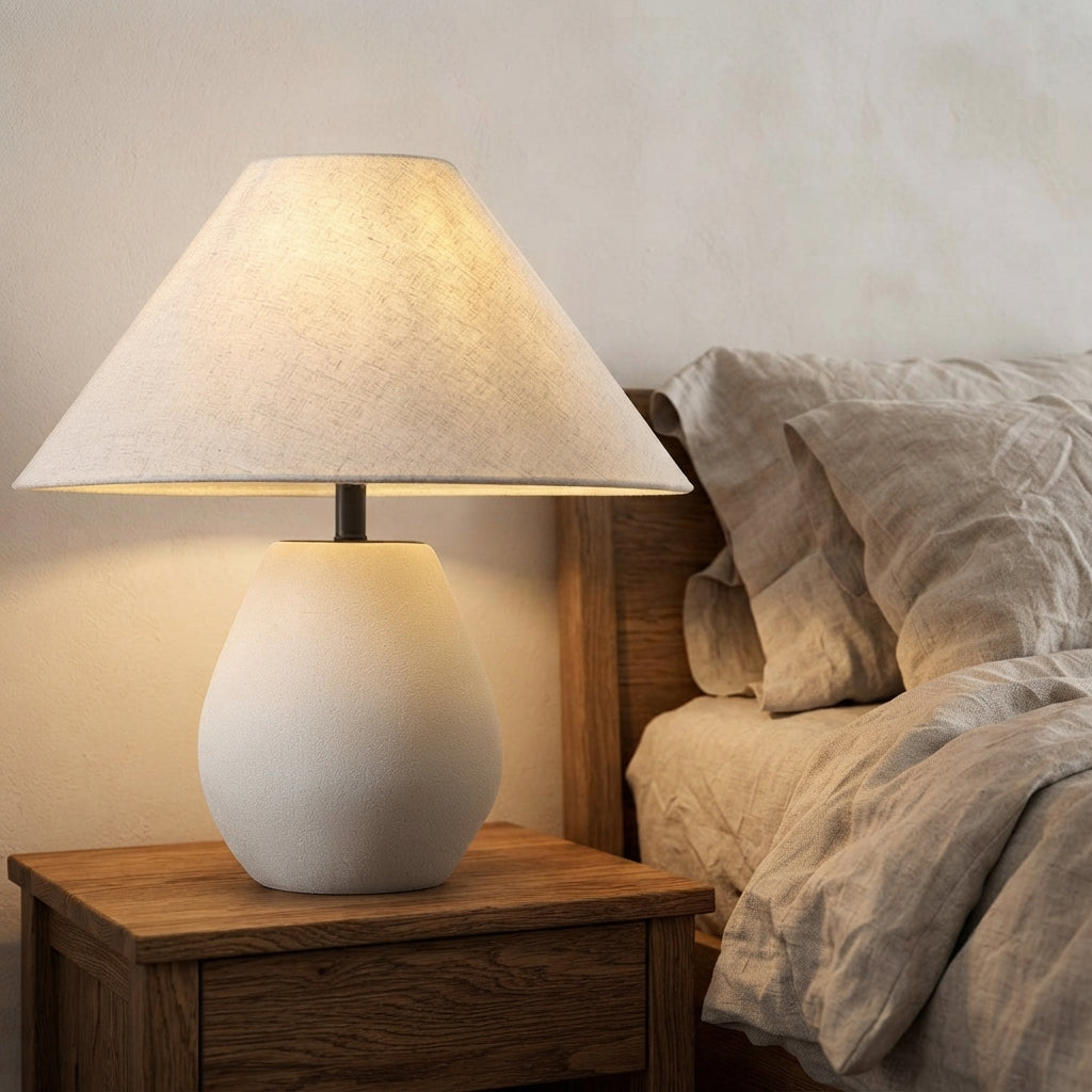 Lampe à poser en céramique faite main Argile