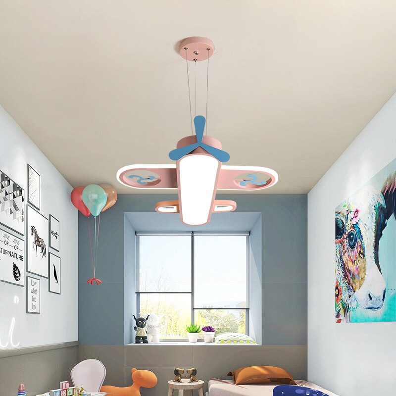 Lustre avion bleu pour chambre d'enfant Voltige – vue 6