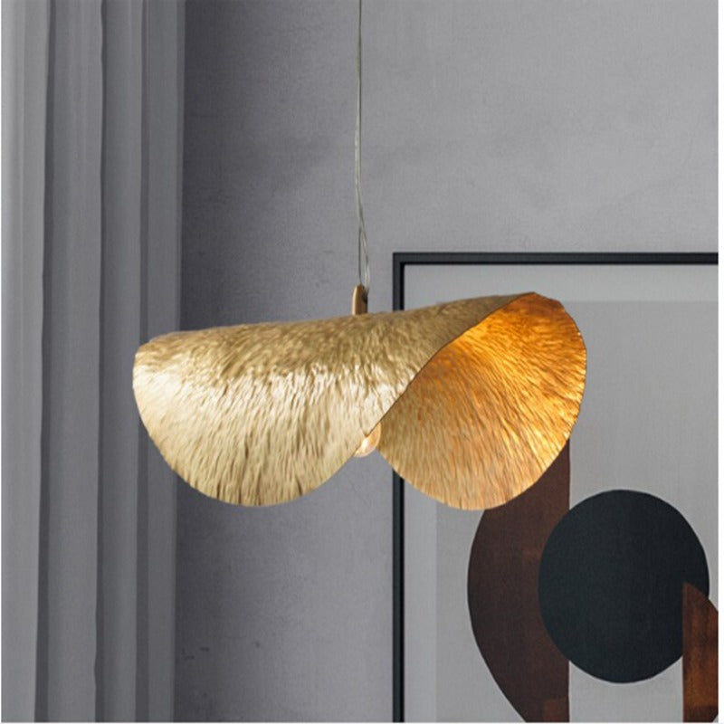Suspension feuille de lotus dorée Sépale – vue 4