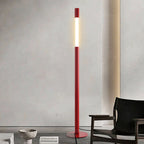 Lampadaire colonne rouge à tube lumineux Ibis