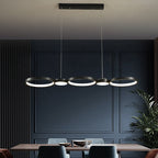 Lustre cerceaux lumineux noirs superposés Ricochet – vue 5