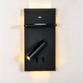 Applique murale orientable noire rétroéclairée Carnet