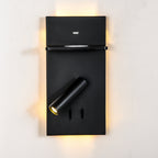 Applique murale orientable noire rétroéclairée Carnet