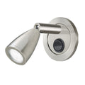 Applique murale spot conique argenté platine ronde Cornet