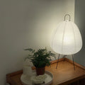 Lampe à poser en papier sur trépied noir Ikebana