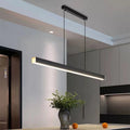 Lustre linéaire barre noire Équateur